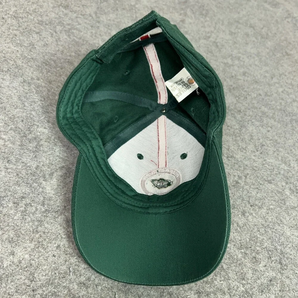 Minnesota Wild Hat Cap Strap Back Green Red NHL Hockey One Size‎ Drew Pearson